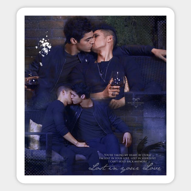 Malec Sticker by nathsmagic